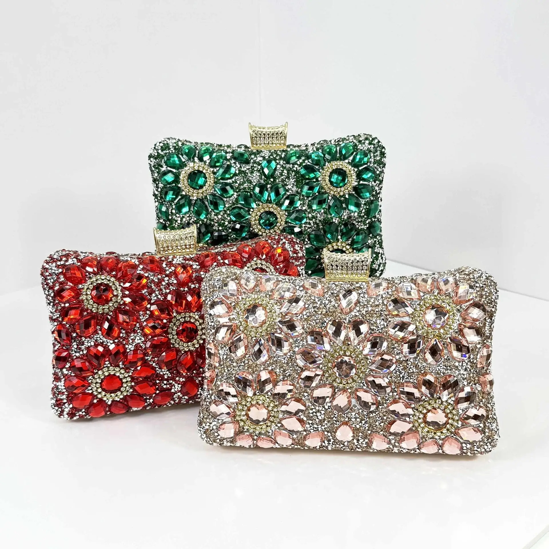 Vintage Green Gemstone Evening Bag for Women — feature 9