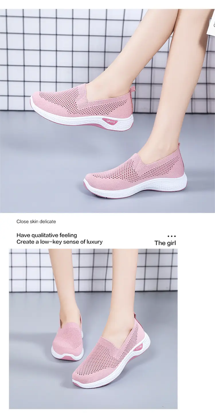 Women's Shoes 2025 New Cross-Border Foreign Trade Women's Casual Shoes Mom Shoes Sock Shoes Mesh Shoes Soft-Soled Sneakers for Women — feature 14