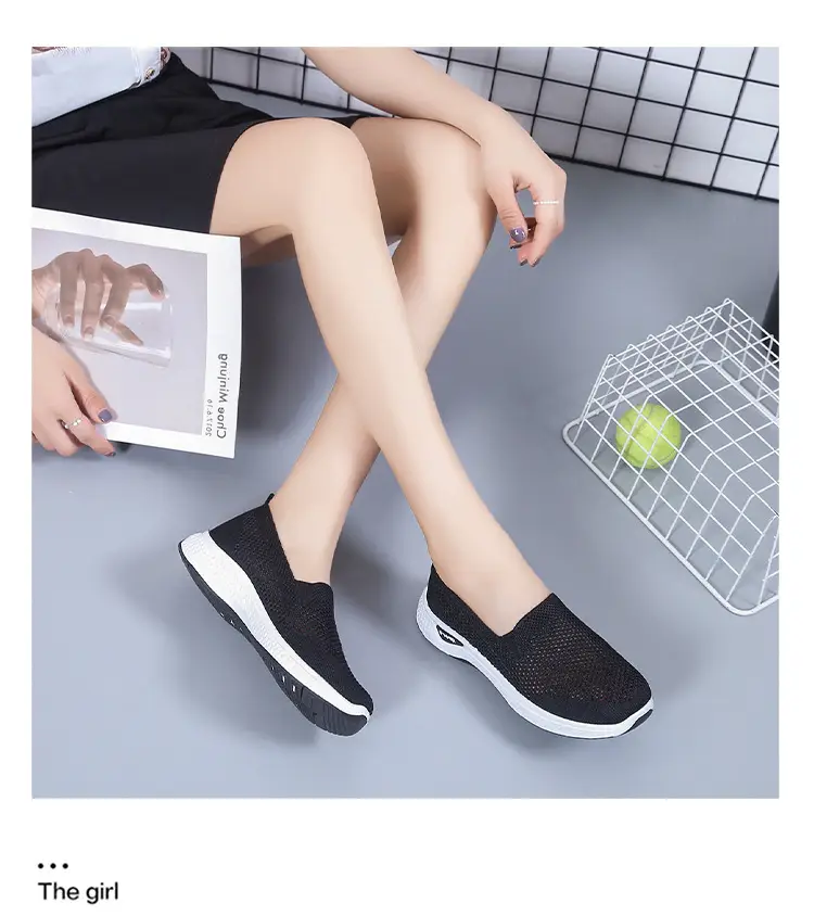 Women's Shoes 2025 New Cross-Border Foreign Trade Women's Casual Shoes Mom Shoes Sock Shoes Mesh Shoes Soft-Soled Sneakers for Women — feature 17