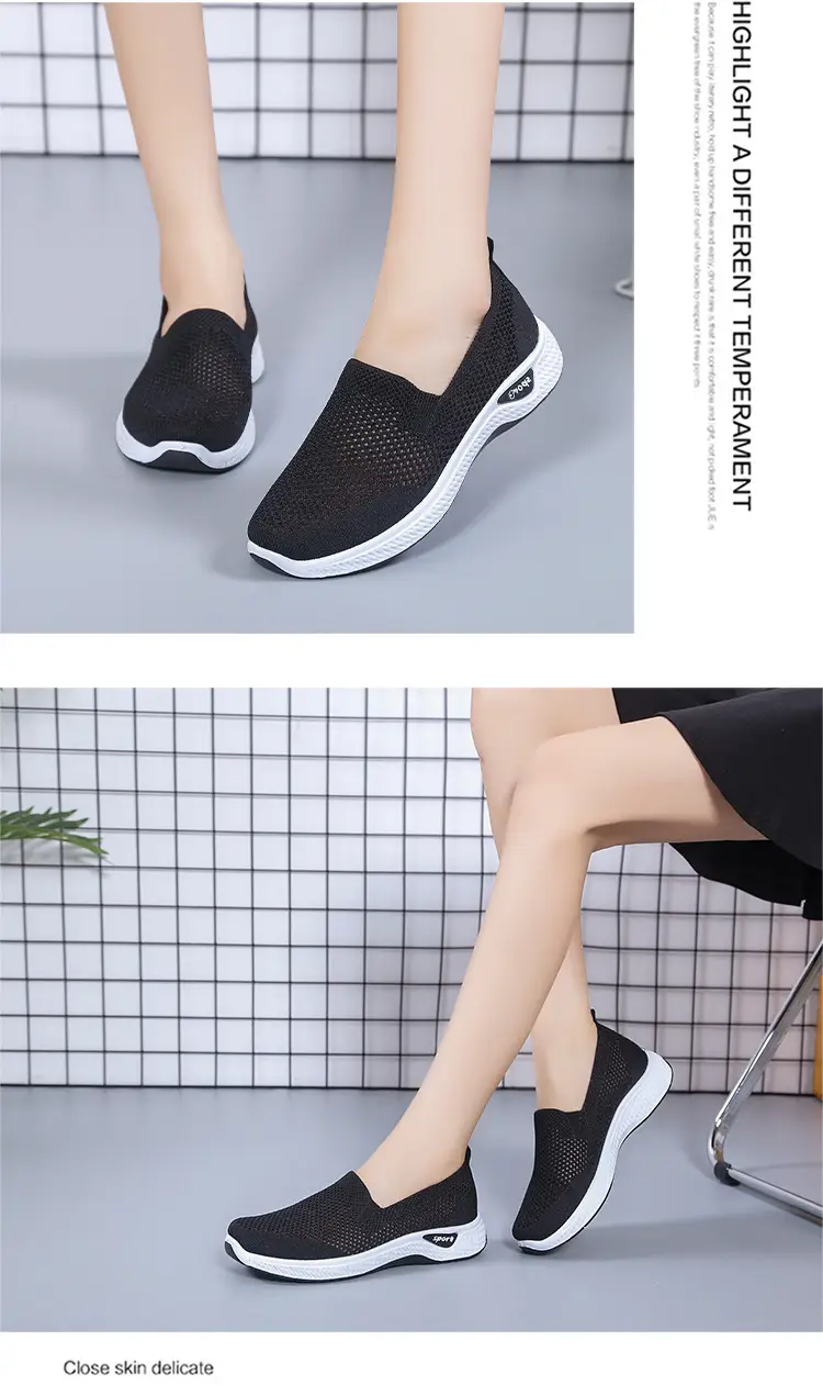 Women's Shoes 2025 New Cross-Border Foreign Trade Women's Casual Shoes Mom Shoes Sock Shoes Mesh Shoes Soft-Soled Sneakers for Women — feature 18