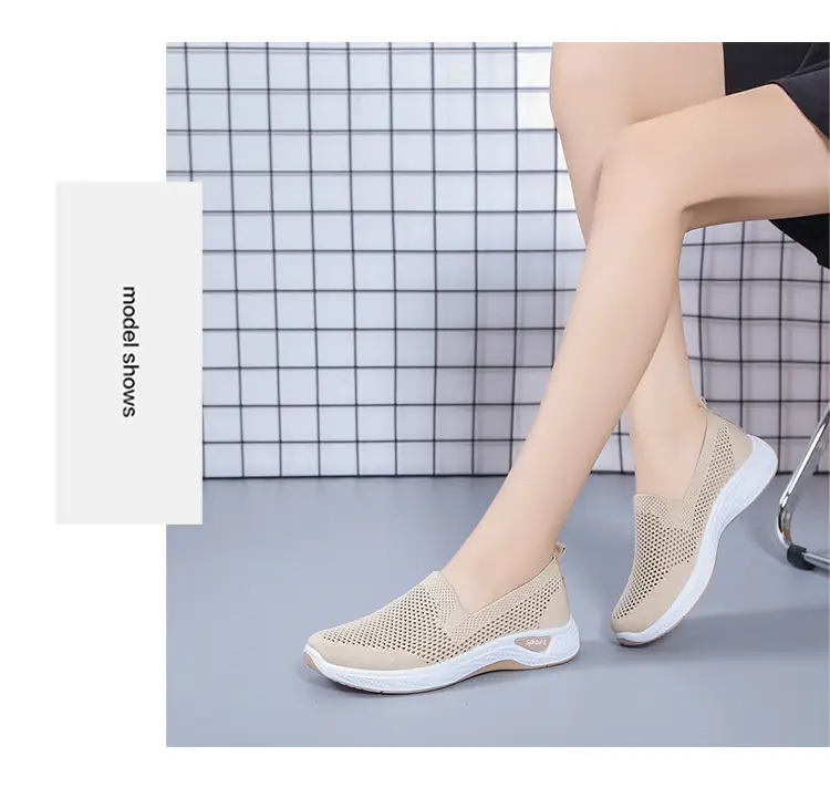 Women's Shoes 2025 New Cross-Border Foreign Trade Women's Casual Shoes Mom Shoes Sock Shoes Mesh Shoes Soft-Soled Sneakers for Women — feature 21