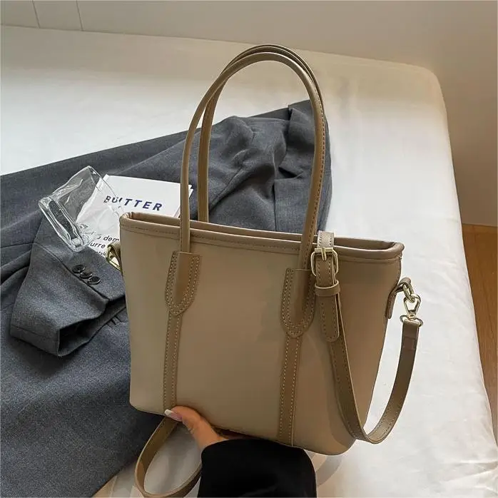 Women's Korean Style Shoulder Bag 2024 Summer Beige - Image 7