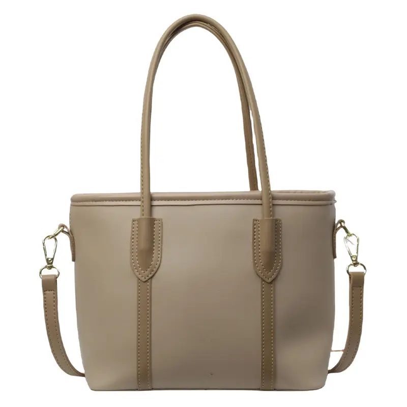 Women's Korean Style Shoulder Bag 2024 Summer Beige - Image 8