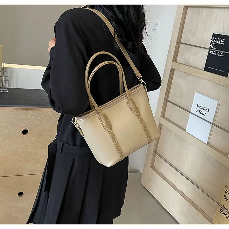 Women's Korean Style Shoulder Bag 2024 Summer Beige — feature 16