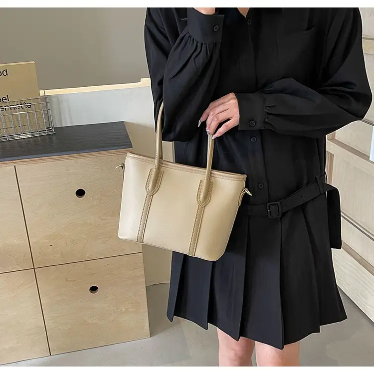Women's Korean Style Shoulder Bag 2024 Summer Beige — feature 18