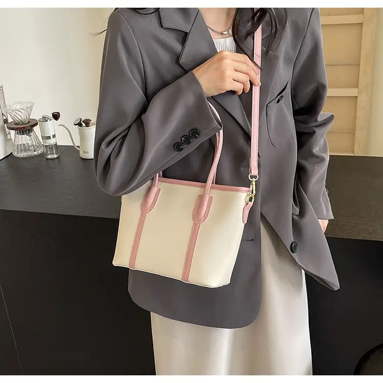 Women's Korean Style Shoulder Bag 2024 Summer Beige — feature 23