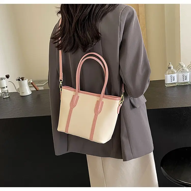Women's Korean Style Shoulder Bag 2024 Summer Beige — feature 24