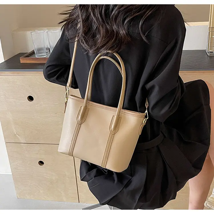 Women's Korean Style Shoulder Bag 2024 Summer Beige — feature 29