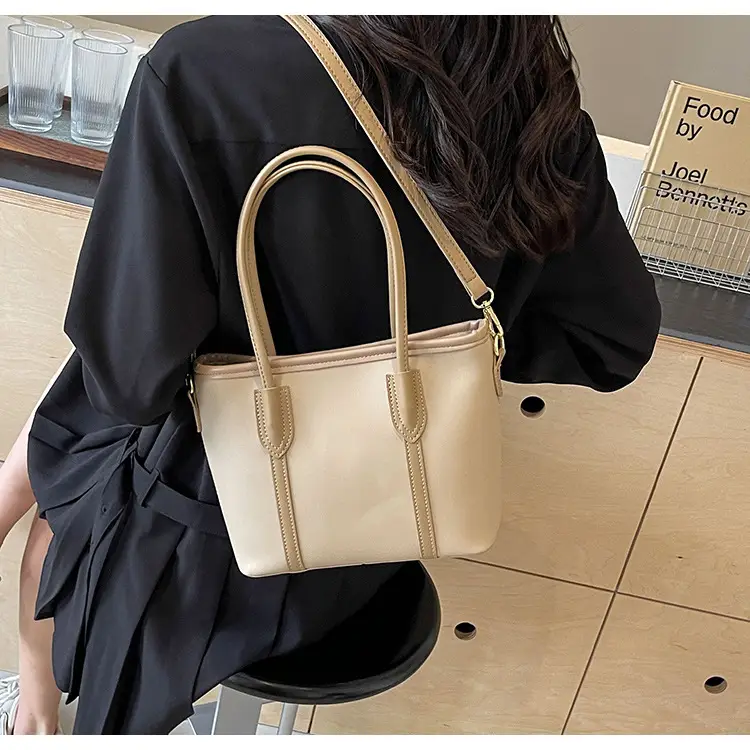 Women's Korean Style Shoulder Bag 2024 Summer Beige — feature 30