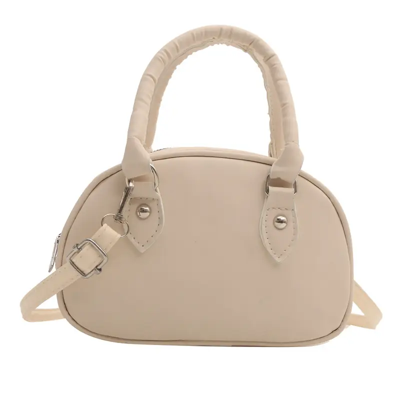 Cute White Pom Pom Shoulder Bag for Women