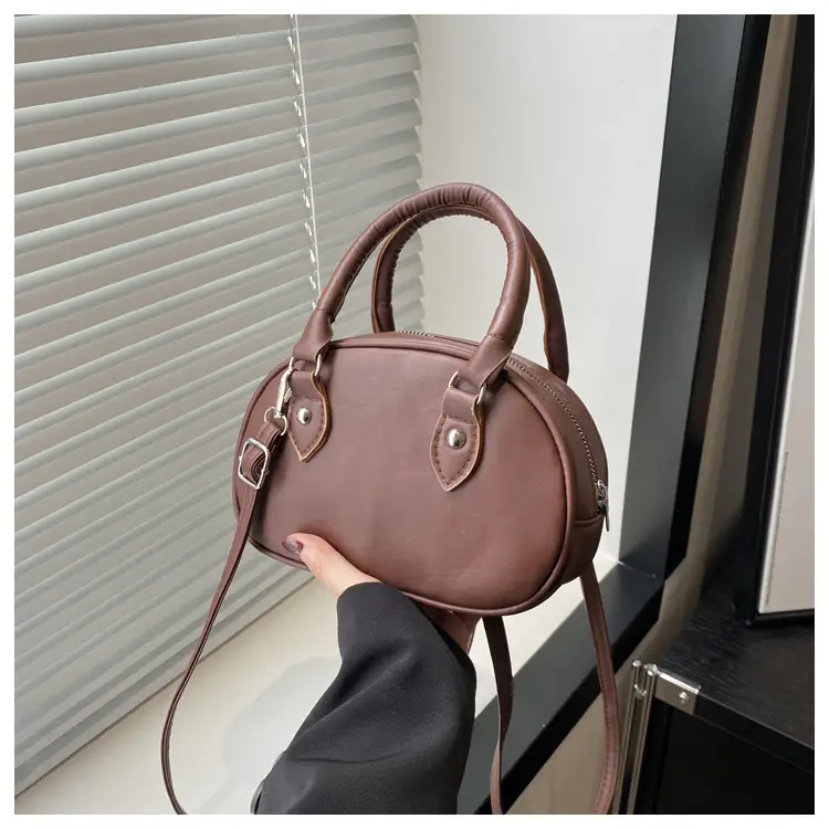 Cute White Pom Pom Shoulder Bag for Women