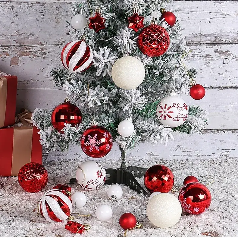 Christmas Ball Decorations Set of 100 Colors