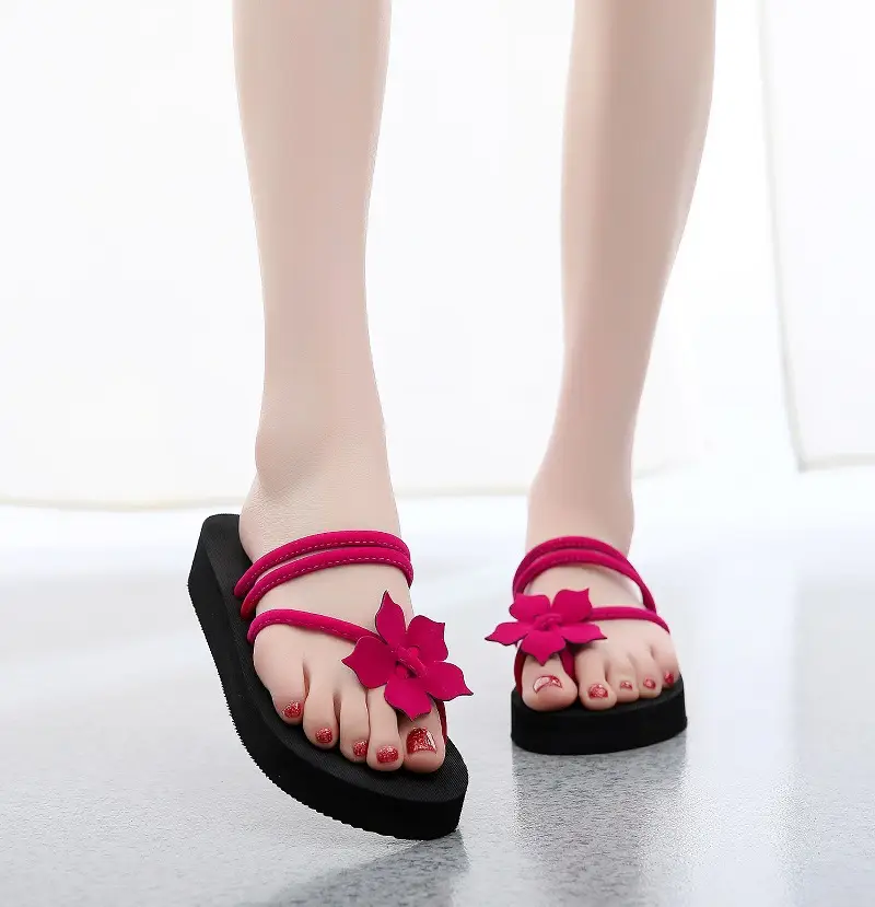 Women's Shoes Women's Slippers Women's Flip-flops Women's Slippers Summer Wholesale Factory K-style Beach Students Outer Wear High Thick Soles - Image 11