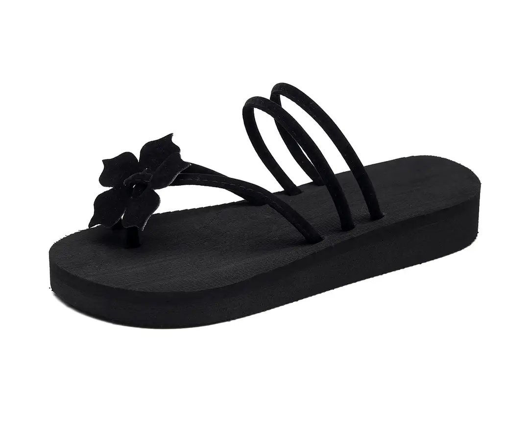 Women's Shoes Women's Slippers Women's Flip-flops Women's Slippers Summer Wholesale Factory K-style Beach Students Outer Wear High Thick Soles - Image 13