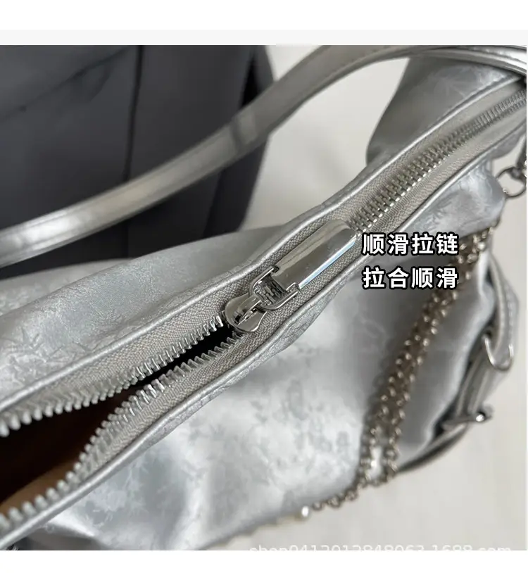 Pink Pearl Chain Shoulder Bag 2024 Large Capacity — feature 4