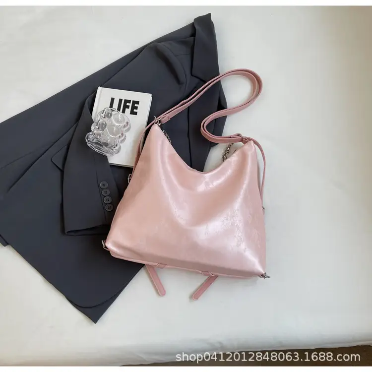 Pink Pearl Chain Shoulder Bag 2024 Large Capacity - Image 8