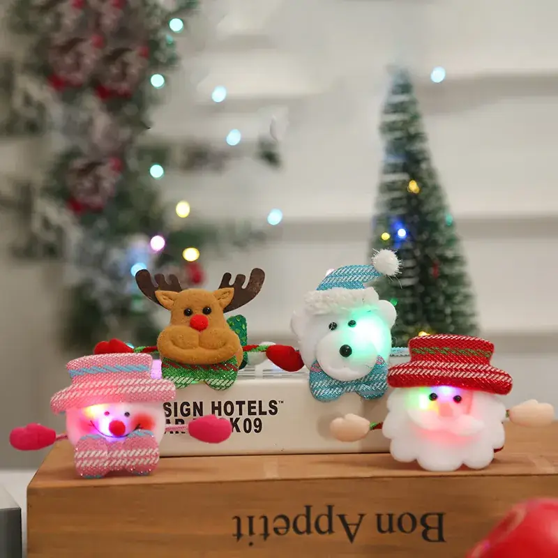 Christmas Santa Snowman Clap Ring Bracelet - Image 29