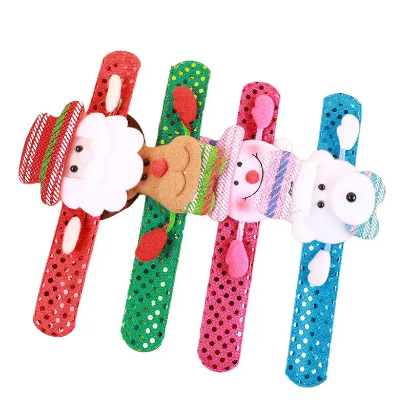 Christmas Santa Snowman Clap Ring Bracelet - Image 31