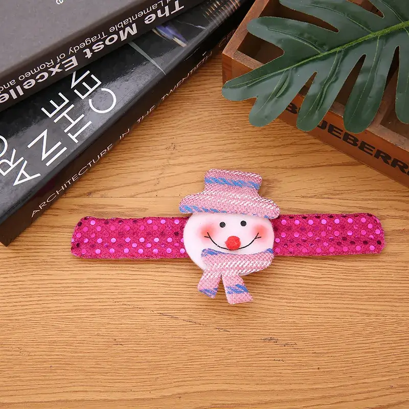 Christmas Santa Snowman Clap Ring Bracelet - Image 10