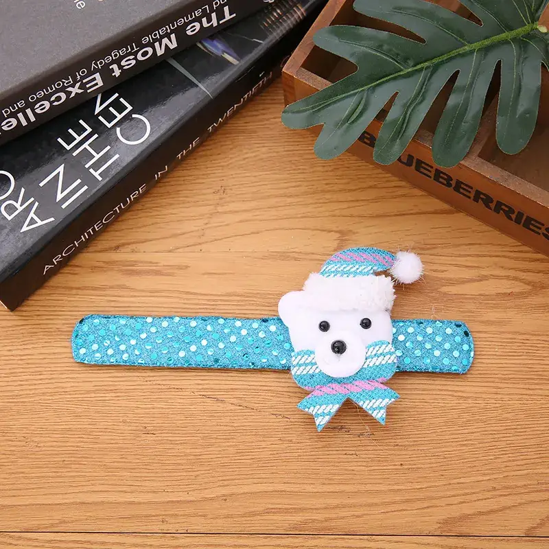 Christmas Santa Snowman Clap Ring Bracelet - Image 12