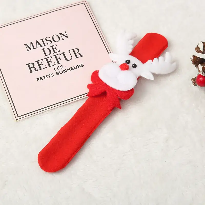 Christmas Santa Snowman Clap Ring Bracelet - Image 15