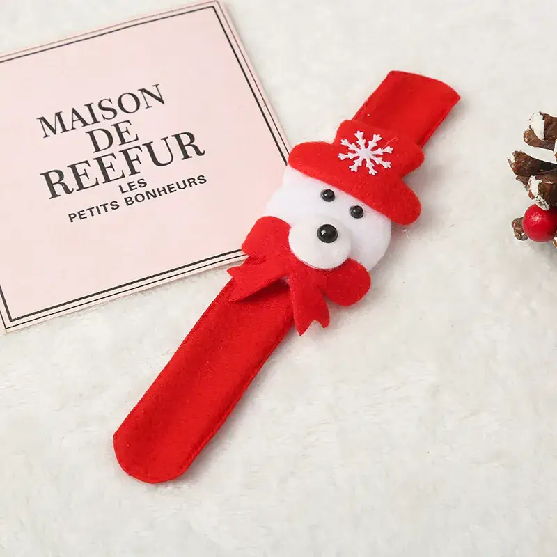 Christmas Santa Snowman Clap Ring Bracelet - Image 16
