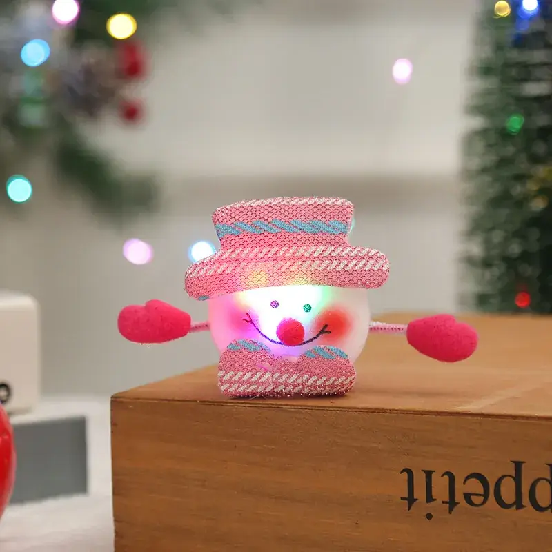 Christmas Santa Snowman Clap Ring Bracelet - Image 2
