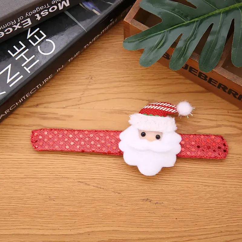 Christmas Santa Snowman Clap Ring Bracelet - Image 9