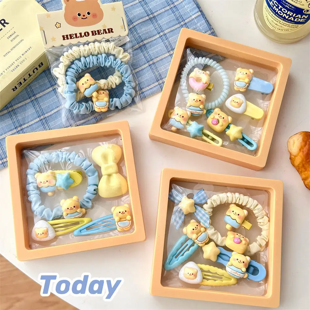 Cute Bear Hair Accessories Set for Girls - Image 22