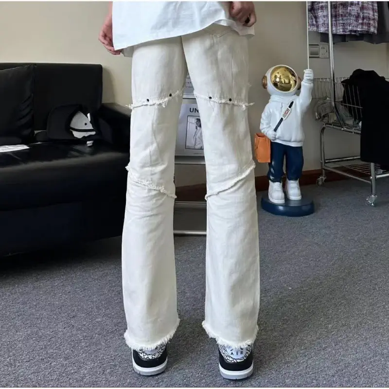 Off-White Straight Leg Slim Fit Jeans for Men 2026 - Image 12