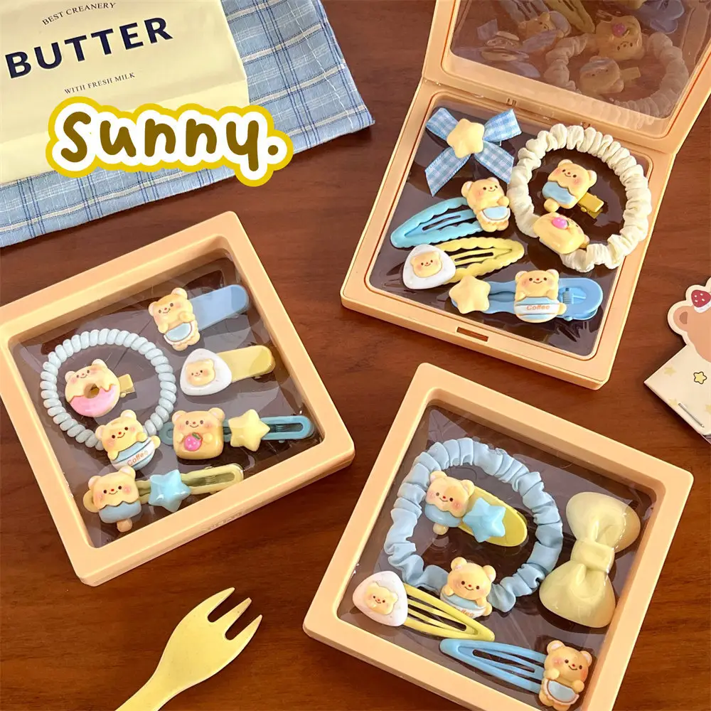 Cute Bear Hair Accessories Set for Girls - Image 7
