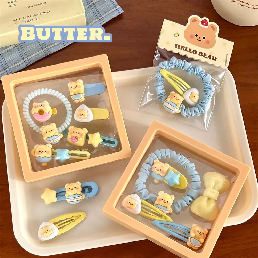 Cute Bear Hair Accessories Set for Girls - Image 8