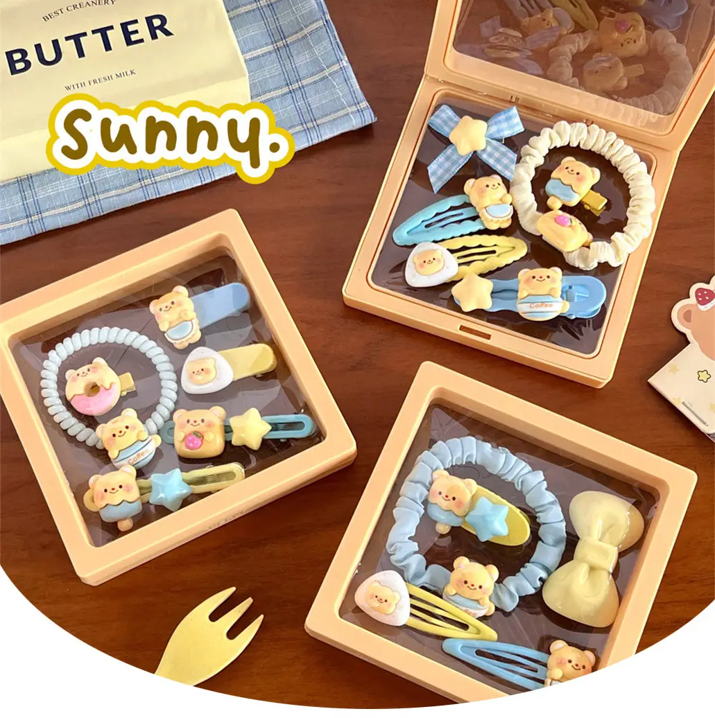 Cute Bear Hair Accessories Set for Girls — feature 17