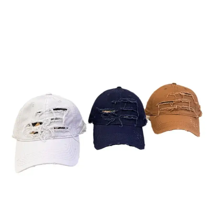 Men Old Ripped Notched Sunshade Cap - Image 13