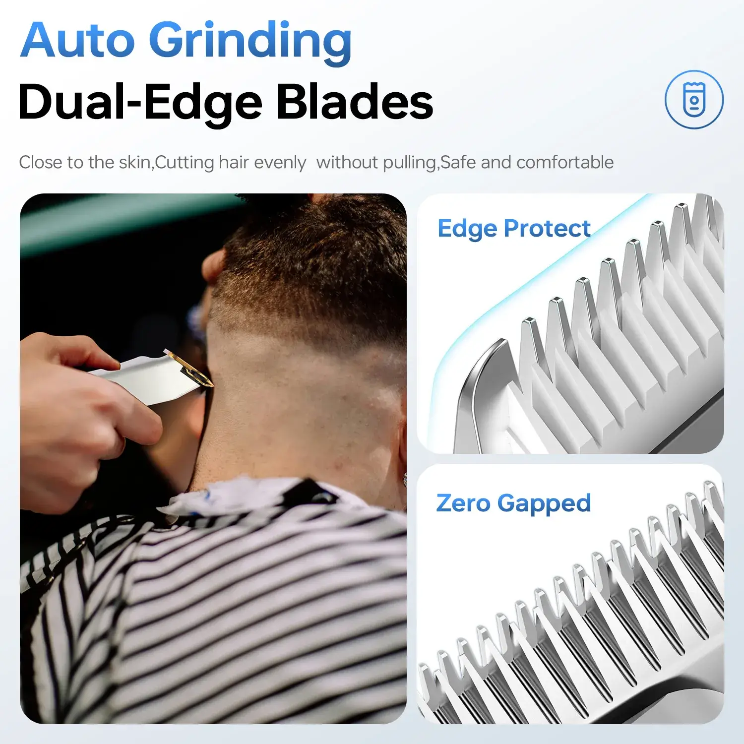 Jamaky 4-Limit Combs Electric Hair Clipper with Digital Display