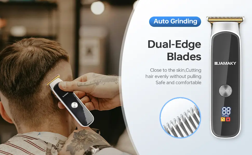 Jamaky 4-Limit Combs Electric Hair Clipper with Digital Display — feature 11