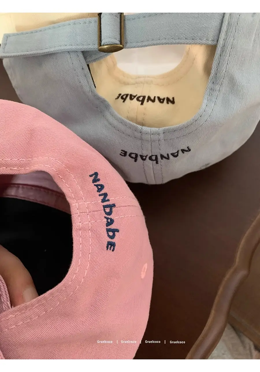 Japanese Embroidered Duckbill Cap for Women Beige — feature 3