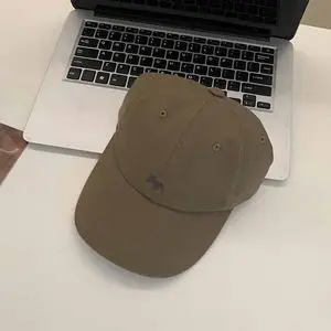Japanese Embroidered Duckbill Cap for Women Beige - Image 5
