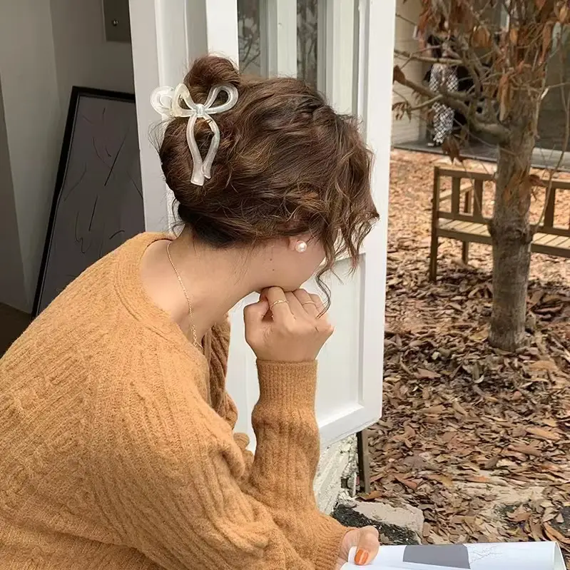 13cm Oversized Black Hair Clip for High Ponytail - Image 9