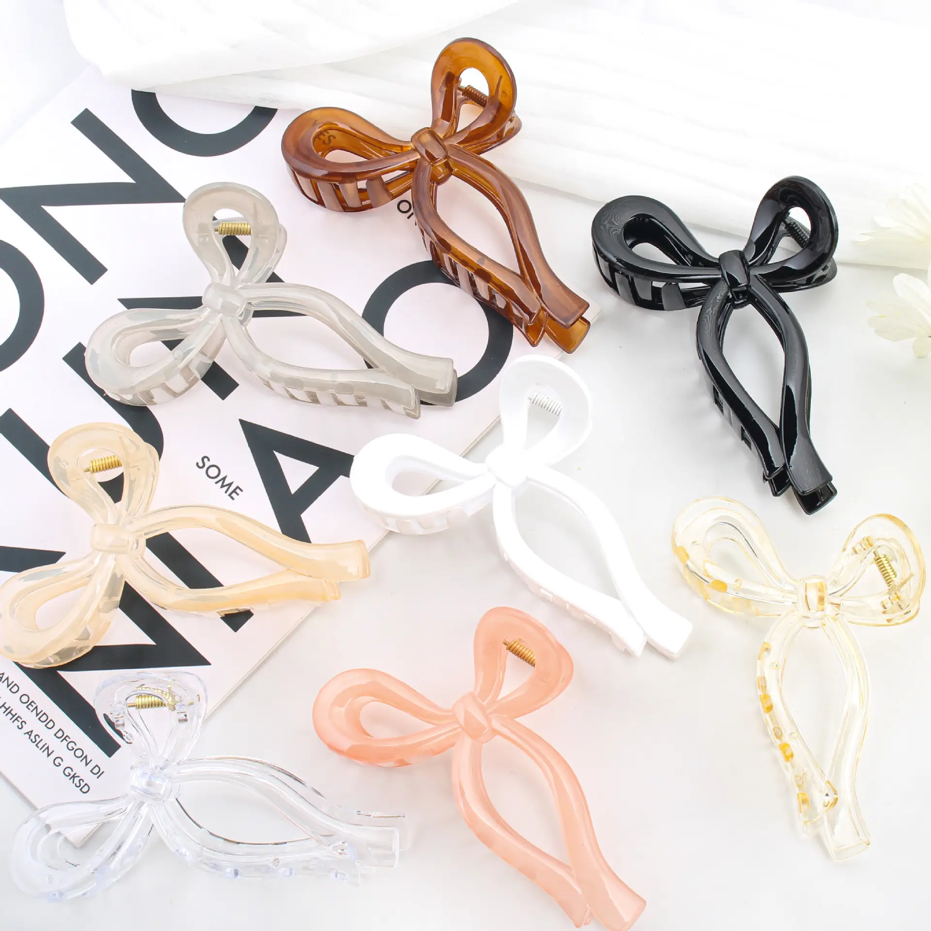 13cm Oversized Black Hair Clip for High Ponytail - Image 10