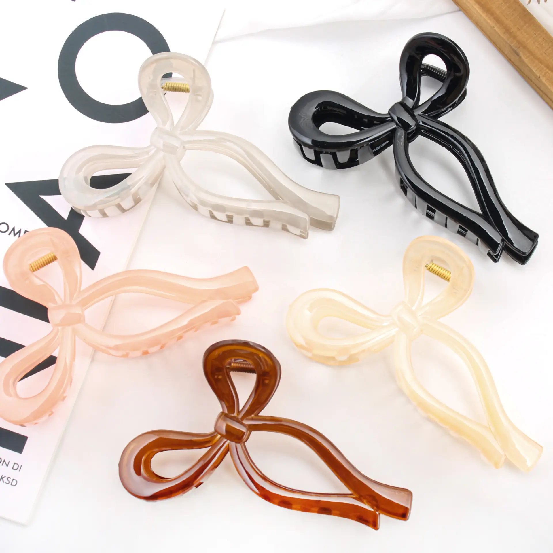 13cm Oversized Black Hair Clip for High Ponytail - Image 11