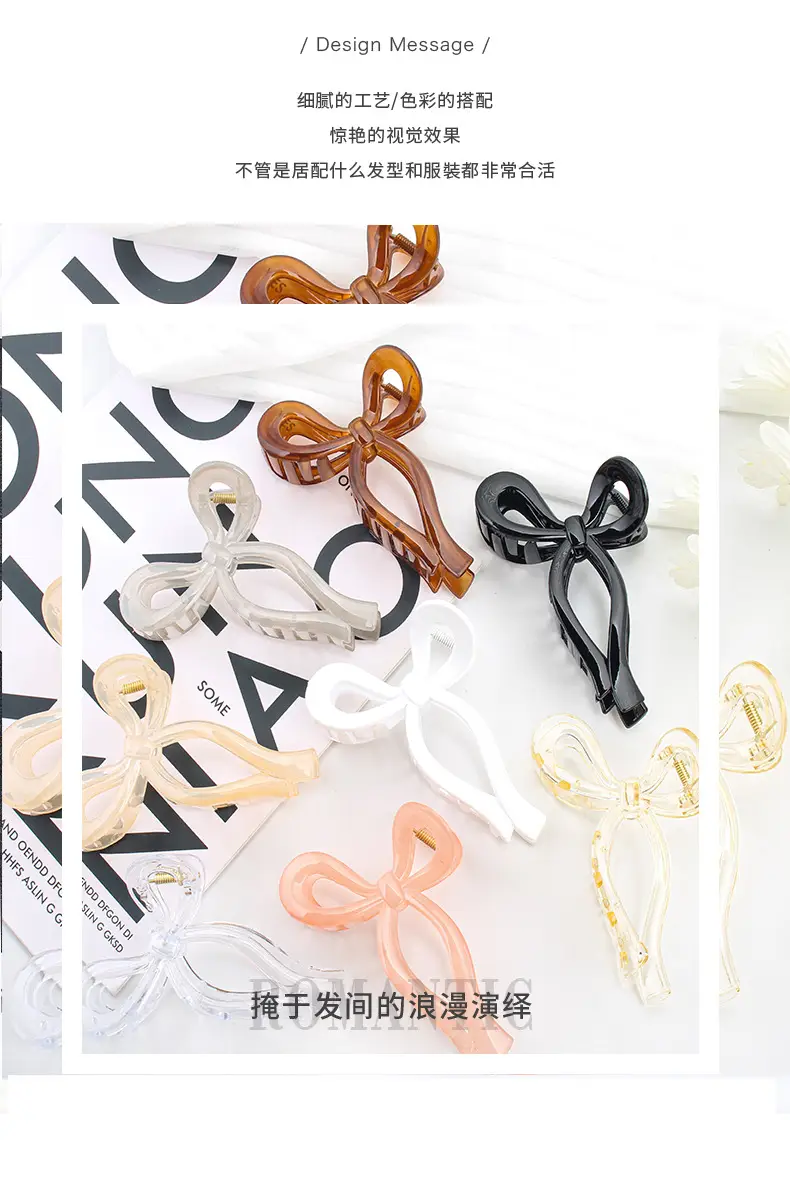 13cm Oversized Black Hair Clip for High Ponytail — feature 4