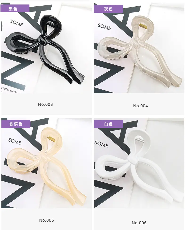 13cm Oversized Black Hair Clip for High Ponytail — feature 7