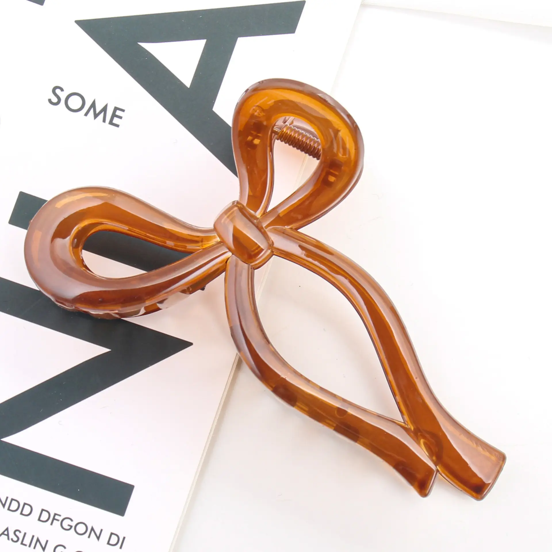 13cm Oversized Black Hair Clip for High Ponytail - Image 2