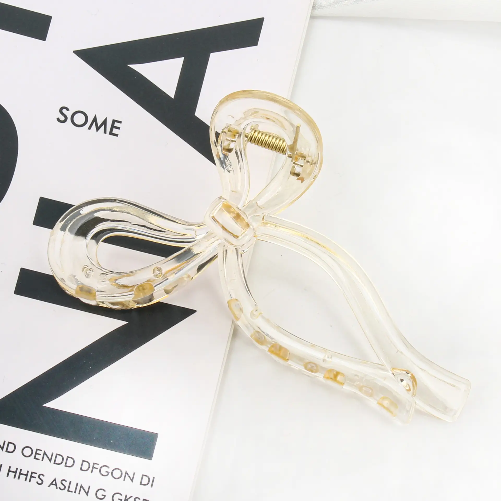 13cm Oversized Black Hair Clip for High Ponytail - Image 7