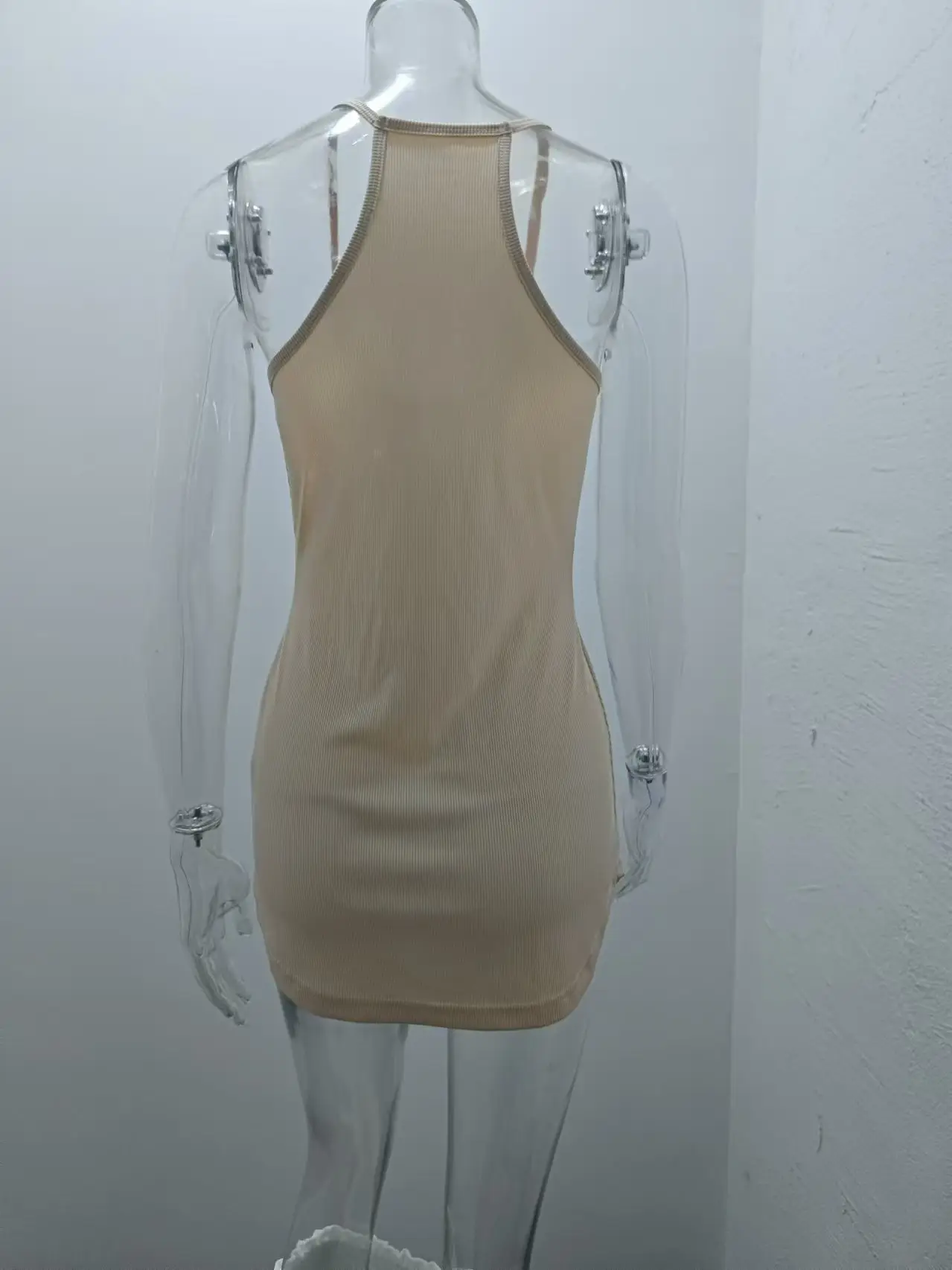 2026 Summer Strapless Bodycon Mini Skirt for Women Brown — feature 23