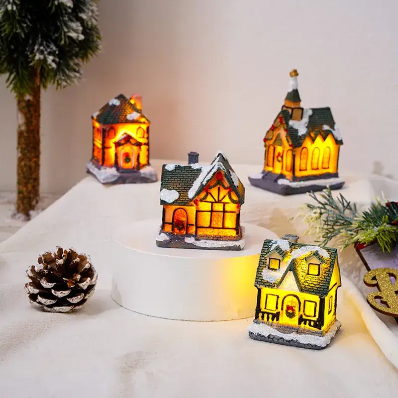 Luminous Small House Christmas Decor for Home - Image 7
