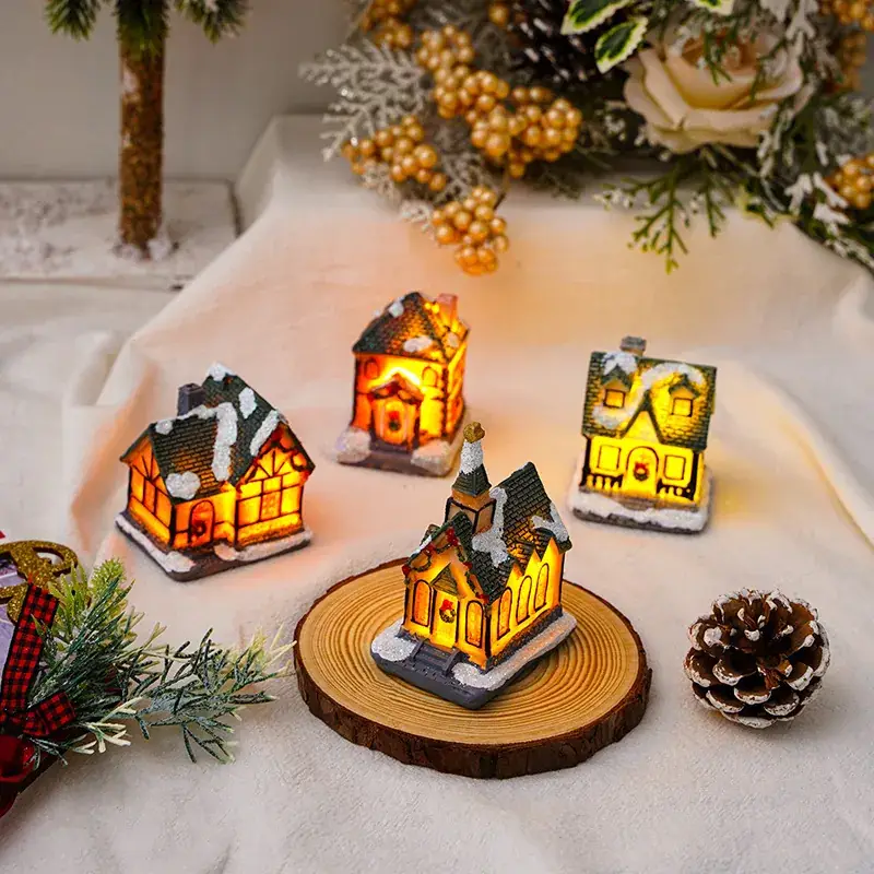 Luminous Small House Christmas Decor for Home - Image 8