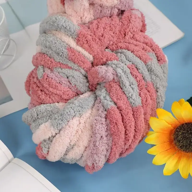 Thick ice line finger thick wool braided hat scarf line hand-woven blanket cat nest thick line manufacturers wholesale