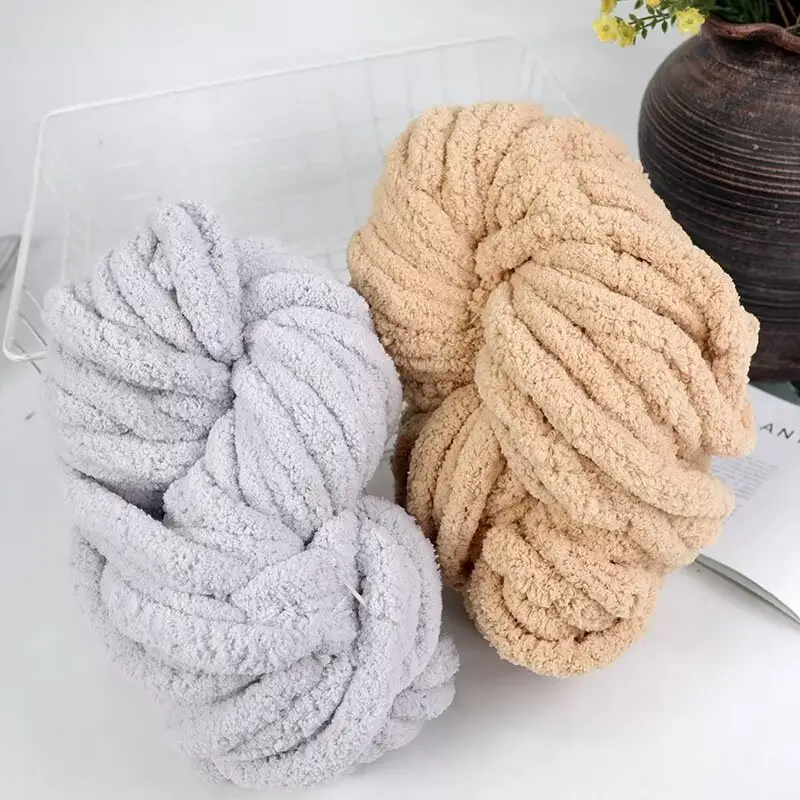 Thick ice line finger thick wool braided hat scarf line hand-woven blanket cat nest thick line manufacturers wholesale